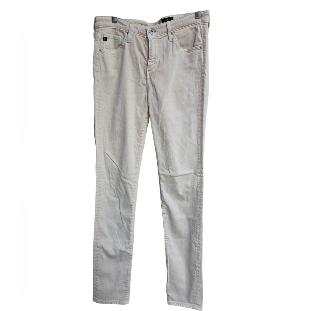 AG Adriano Goldschmied The Prima Mid-rise Cigarette Blush Pink Jeans 28R